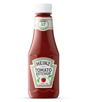 HEINZ KETCHUP RED SQZY 300ml C/10