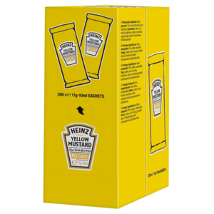HEINZ YELLOW MUSTARD MONODOSIS 10ML x 200