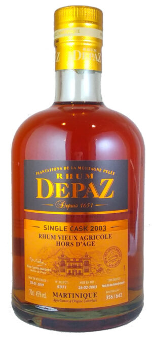 DEPAZ SINGLE CASK 2003 45º 70CL C/6