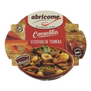 ABRICOME ESTOFAT DE VEDELLA CASSOLA 415G C/8