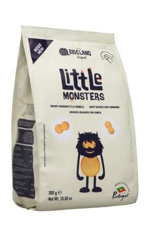 BISCLAND LITTLE MONSTERS Crispy biscuit cinnamon 300GR C/8